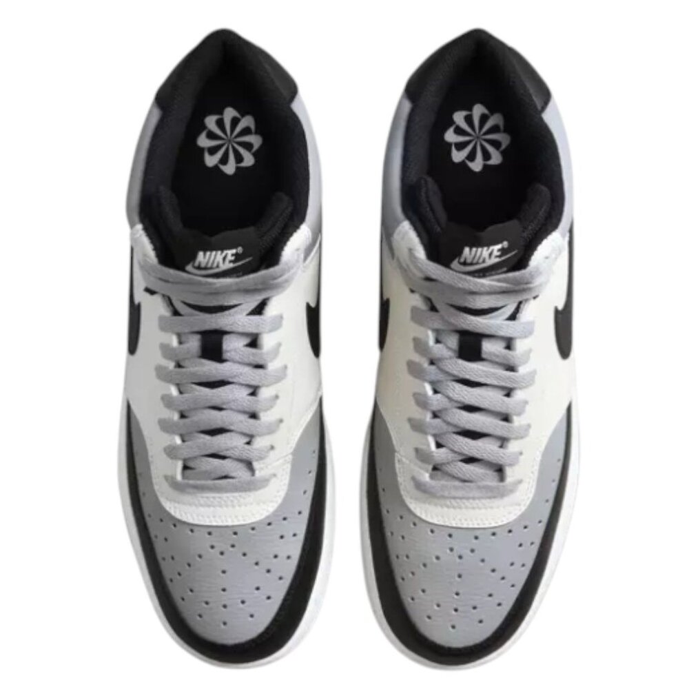 Nike Court Vision Mid Next Nature DN3577-002 Light Smoke/Black/Sail Mens Size 10 - Picture 4 of 10